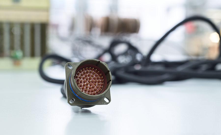 Connector attached