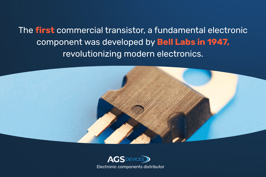 First commercial transistor